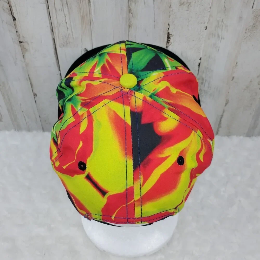Jacobson Kings Island Tie Dye Snapback Cap Red Green OSFM